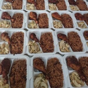 Plat riz poulet et macaroni