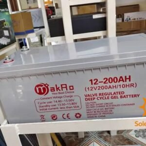 Batterie GEL Makaro 12V 200Ah Deep Cycle – Puissance et Fiabilité Exceptionnelles